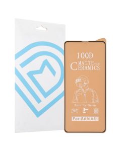 Захисне скло для Samsung A51 DM Ceramics Game Matte 3D Чорне (Black)