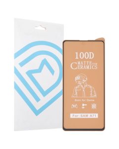 Захисне скло для Samsung A71 DM Ceramics Game Matte 3D Чорне (Black)