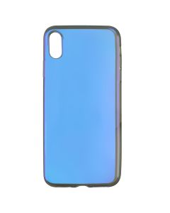 Чехол накладка для iPhone XS MAX Baseus Glow TR Синий (Blue)