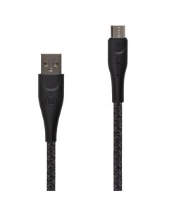 USB кабель Usams U41 Braided 2A 1м Micro-USB Чорний (Black)