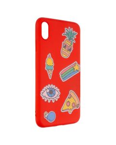 Чехол накладка для iPhone Xs Max WAVE Color Style Арбуз Красный (Red)