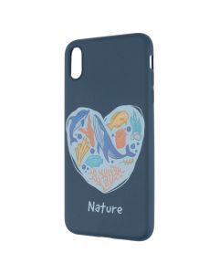 Чехол-накладка для iPhone Xs Max WAVE Подводный мир Синий (Темно-синий)