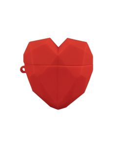 Чехол для наушников AirPods Heart Красный (Red)