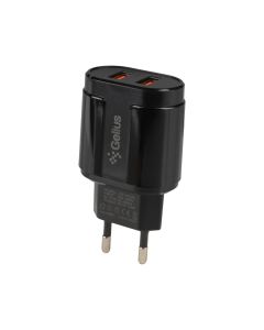 Зарядний пристрій Gelius Pro Avangard 2USB 2.4A Чорний (Black)