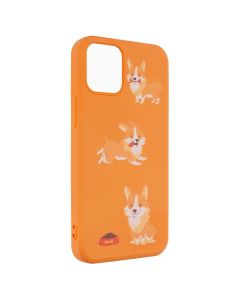 Чохол накладка для iPhone 12 Mini WAVE Fancy Коргі Помаранчева (Peach)
