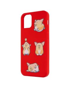 Чохол накладка для iPhone 12 Mini WAVE Fancy Коргі Червона (Red)