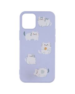 Чохол накладка для iPhone 12 Mini WAVE Fancy Кошеня Фіолетова (Lilac)