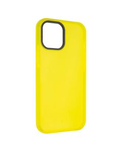 Чехол накладка для iPhone 12 Pro Max Неоновый TPU Case Жёлтый (Лимон)