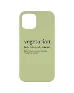 Чохол накладка для iPhone 12/12 Pro Pump SM Vegetarian Wiki Зелена (Green)