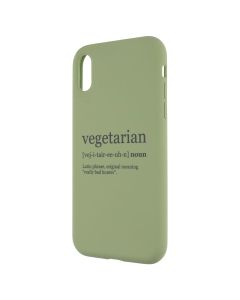 Чехол-накладка для iPhone XR Pump SM Vegetarian Wiki Зеленый (Green)