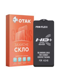 Захисне скло для Samsung A32 4G 3D Чорне (Black)