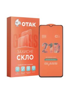 Захисне скло для TECNO Spark 6 GO 3D Чорне (Black)