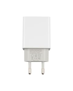 Зарядний пристрій XO L65 2.4A/2 USB + кабель Micro-USB Білий (White)