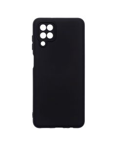 Чехол накладка для Samsung A12/M12 Soft Case Черный (Black)