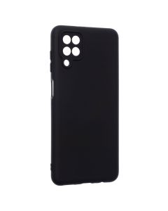 Чехол накладка для Samsung A12/M12 Soft Case Черный (Black)