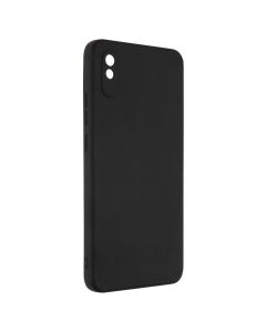 Чехол накладка для Xiaomi Redmi 9A Турмалин Черный (Black)
