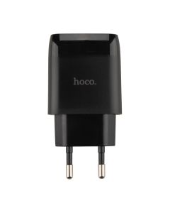 Зарядний пристрій Hoco C72Q Glorious 1USB/18W/QC3.0 + кабель Micro-USB Чорний (Black)