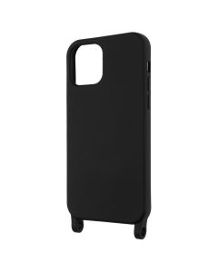Чехол накладка для iPhone 12/12 Pro STRAP Color Case Черный (Black)