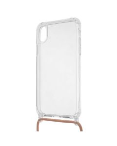 Чехол накладка для iPhone XR ROPE Clear Розовый (Pink Sand)