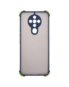 Чехол накладка для TECNO Spark 6 Shock Matte Синий (Темно-синий)