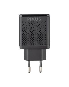 Зарядний пристрій Pixus Fast 2 (2USB) Чорний (Black)