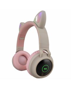 Бездротові повнорозмірні навушники Hoco W27 Cat Ear Сірі (Grey)