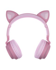 Бездротові повнорозмірні навушники Hoco W27 Cat Ear Рожеві (Pink)