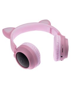 Бездротові повнорозмірні навушники Hoco W27 Cat Ear Рожеві (Pink)