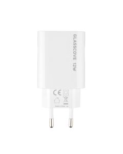 Зарядний пристрій Glasscove TC-012A 12W 2USB Білий (White)