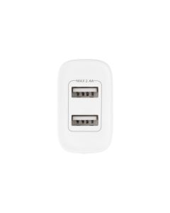 Зарядний пристрій Glasscove TC-012A 12W 2USB Білий (White)