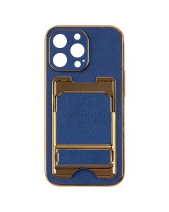 Чехол накладка для iPhone 13 Pro Gold Серия Синяя (Blue)