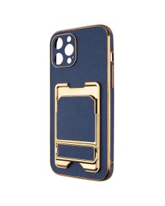 Чехол накладка для iPhone 12 Pro Max Gold Seria Синий (Blue)