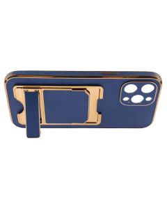 Чехол накладка для iPhone 12 Pro Max Gold Seria Синий (Blue)