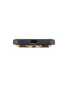 Чохол накладка для iPhone 12 Pro Gold Seria Синя (Blue)