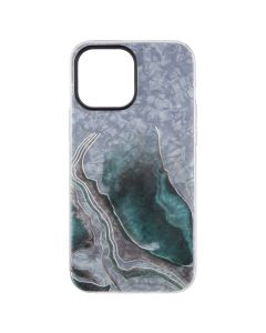 Чехол накладка для iPhone 13 Pro Max Mramor Case Чёрный (Black)