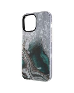 Чехол накладка для iPhone 13 Pro Max Mramor Case Чёрный (Black)