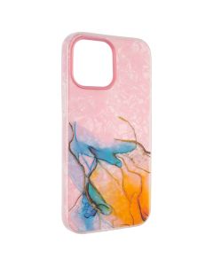 Чехол накладка для iPhone 13 Pro Max Mramor Case Розовый (Pink)