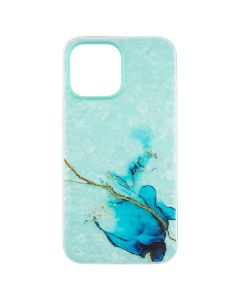 Чехол накладка для iPhone 13 Pro Max Mramor Case Зелёная (Green)