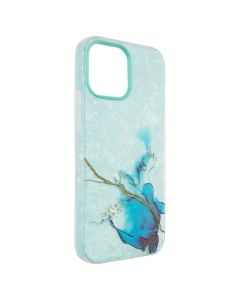 Чехол накладка для iPhone 13 Pro Max Mramor Case Зелёная (Green)