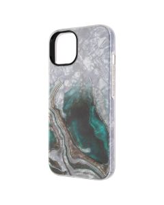 Чехол накладка для iPhone 13 Mramor Case Чёрный (Black)