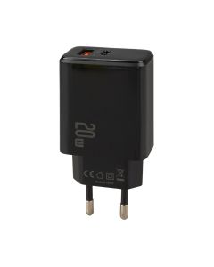 Зарядное устройство Usams T40 Digital Display USB-A/Type-C QC&DP3.0 20W 3A Черный