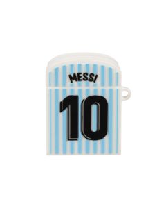 Чохол для навушників AirPods Messi T-Shirt Синій (Blue)