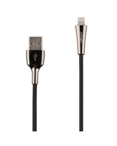 USB кабель Crown CMCU - 011L Lightning Чорний (Black)