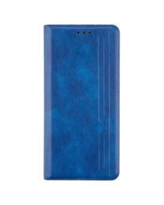Чехол кейс для Xiaomi Redmi Note 9T кожзам Синий (Голубой)