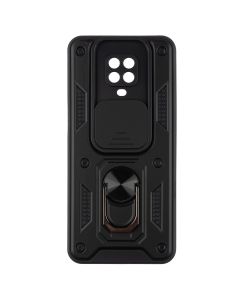 Чохол накладка для Xiaomi Redmi Note 9s/9 pro Camshield Serge Ring Чорна (Black)