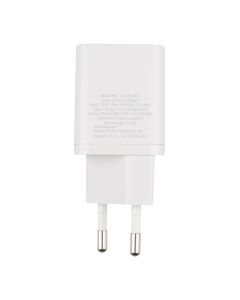 Зарядний пристрій Baseus Super Silicone PD Charger 25W + кабель Type-C to Type-C Білий (White)
